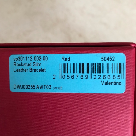 Valentino Leather Studded Bracelet - Picture 5 of 15